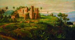 Ruínas Coloniais da Capela de Nossa Senhora das Neves - óleo sobre tela - Benedicto Calixto