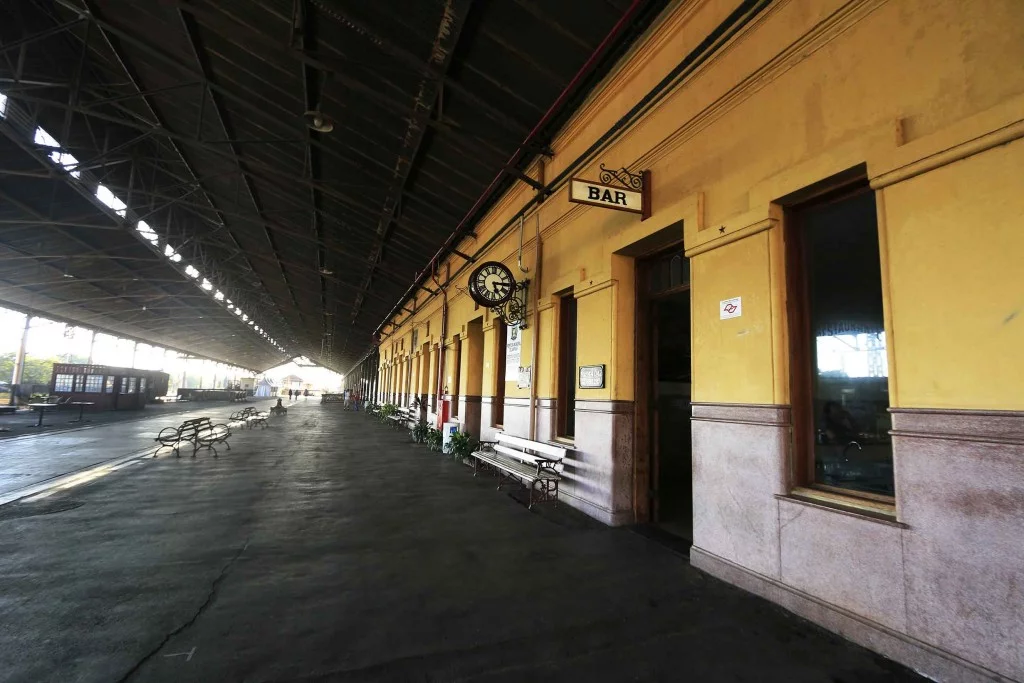 Companhia Mogiana em Campinas-Interior da Estação Mogiana