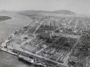 Vista aérea do Porto - década de 1960