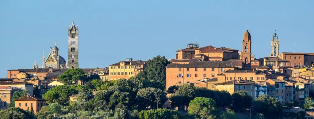 Vista Panoramica de Siena Itália