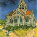 quadro-van-gogh-Igreja de Auvers Sur Oise