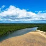 Gleidson Santos_Rio Sauipe que desaugua na Praia de Sauipe_Mata de Sao Joao_BA