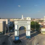 Arco de Nossa Senhora de Fatima, symbol of Sobral city, State of Ceara, Brazil.